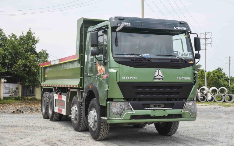 XE BEN 8×4 THÙNG ĐÚC 2019